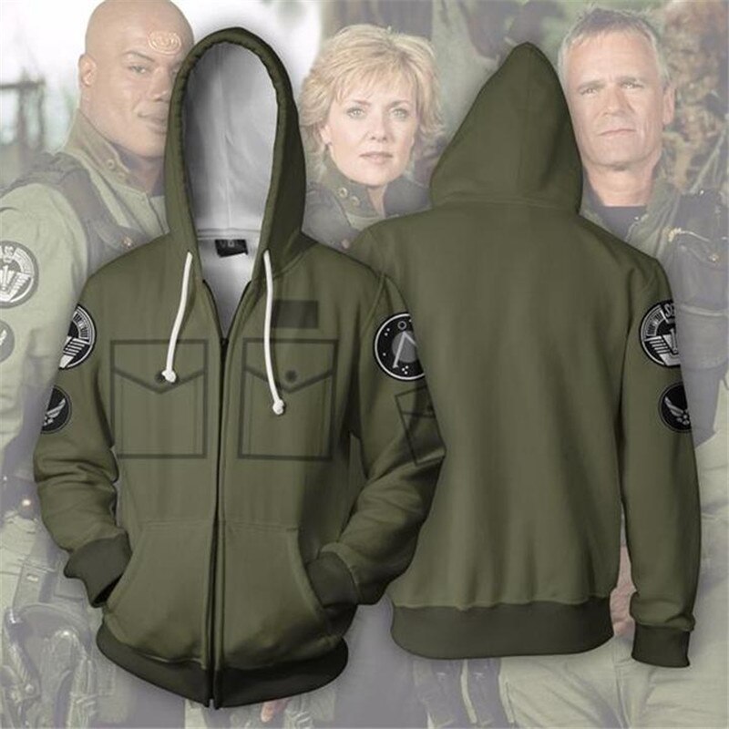 Ÿ Ʈ: SG-1 ǻ SG-1: Explorer Unit Cosplay 2018 3D Ʈ Ʈ ĵ Ƽ ī  VogueHommes Jackets